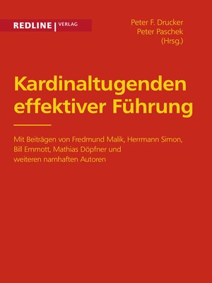 cover image of Kardinaltugenden effektiver Führung